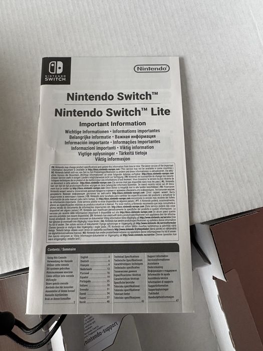 Vand nintendo switch 2023
