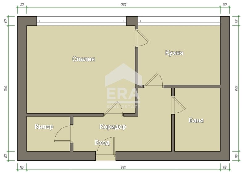 Продава се Едностаен апартамент в Силистра, Изток - 43 кв.м за 1349 €/кв.м - Снимка #7