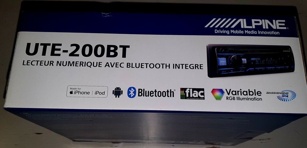 alpine ute-200bt + пульт rue 4350