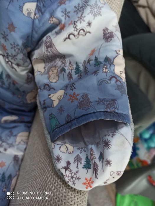 Космонавт Гащеризон за разходки 6-9 месеца 68-74 размер