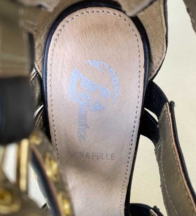 Bata Superbe Sandale Fashion Chic Stil Gladiator Negru Stiletto Piele