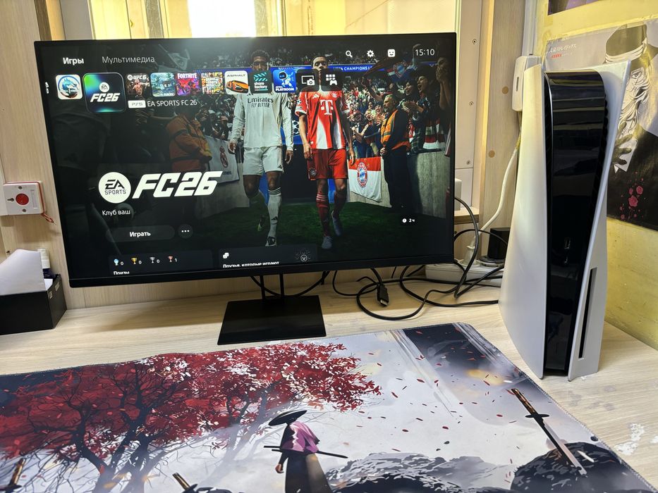 PlayStation 5, 1 ТБ, + геймпад,