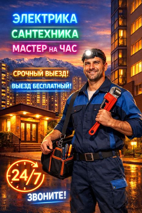 Электрик, Сантехник, Мастер на час