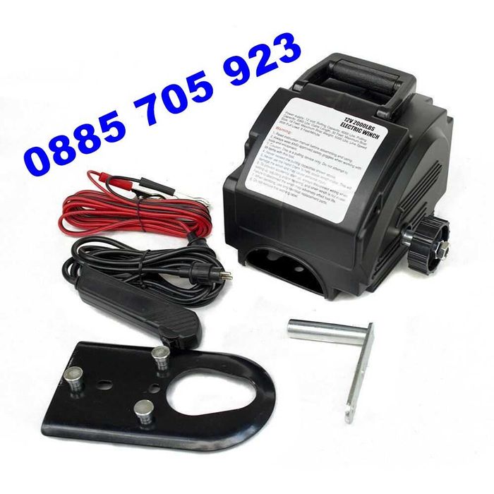 Електрическа лебедка 12v   2000LBS  - 906 кг