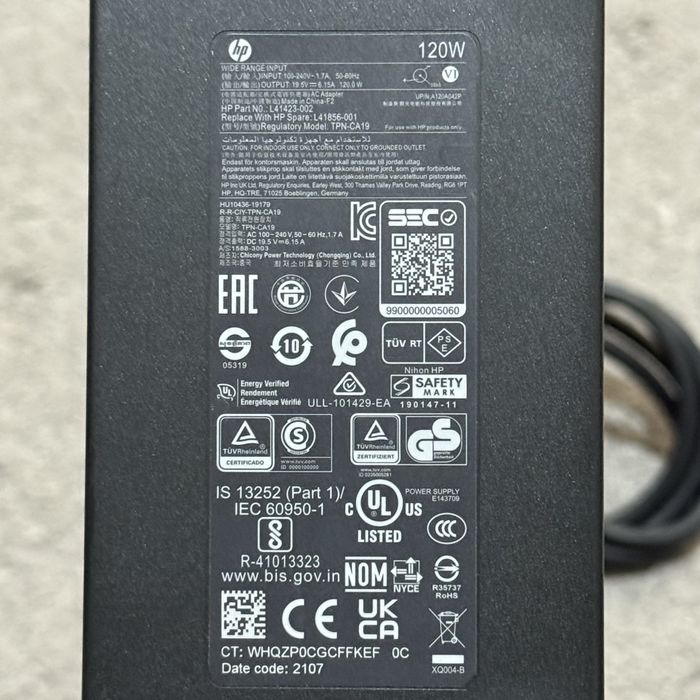 Оригинальный зарядный блок HP | 120 ватт