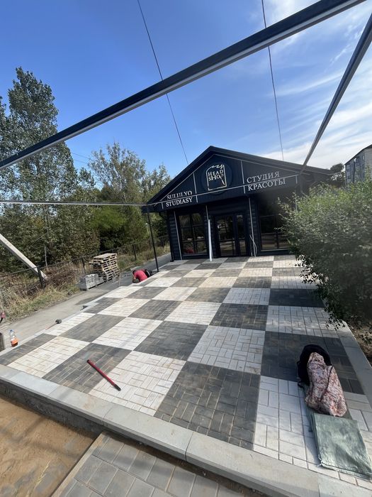 Укладка брусчатки