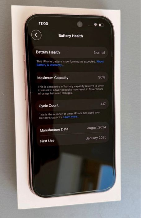 Iphone 15, culoare roz, 128 GB