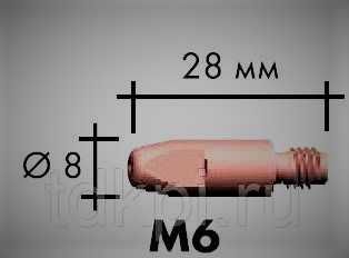 Контактна дюза ABICOR BINZEL CuCrZr (усилени)