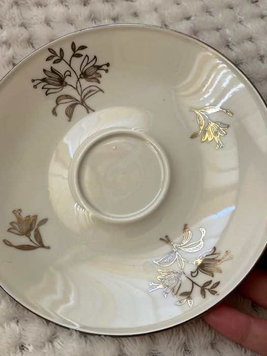 Троен баварски порцеланов сет, чаша за чай/кафе