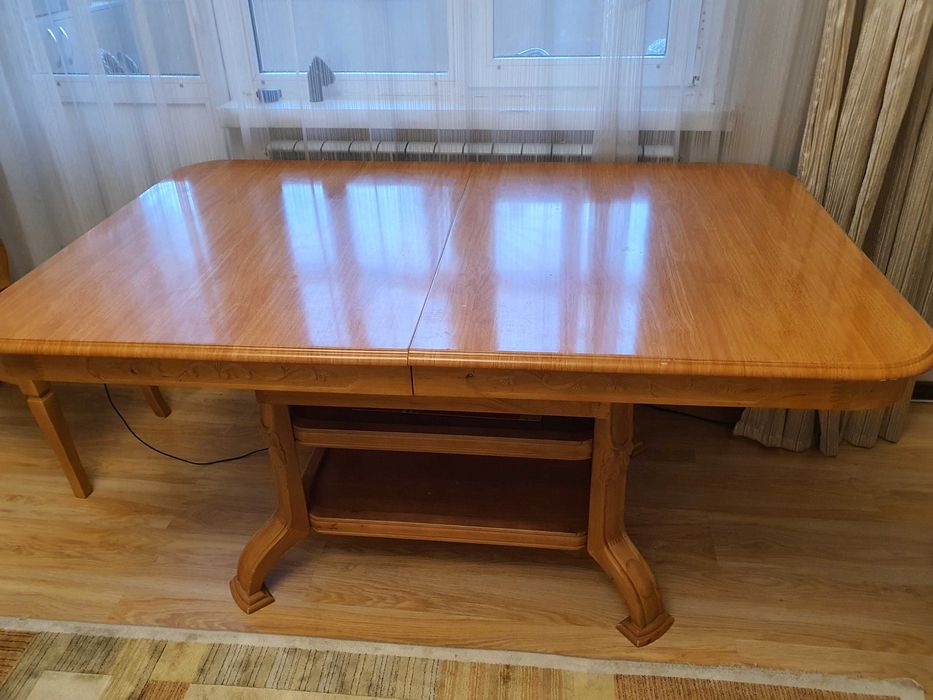 Стол Деревянные Обеденный со Стульями