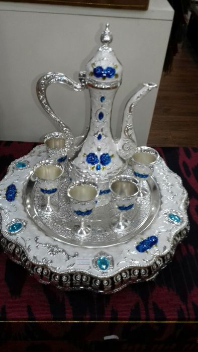 Сервис мельхиордан ишланган зам-зам суви учун жуда нойоб совга