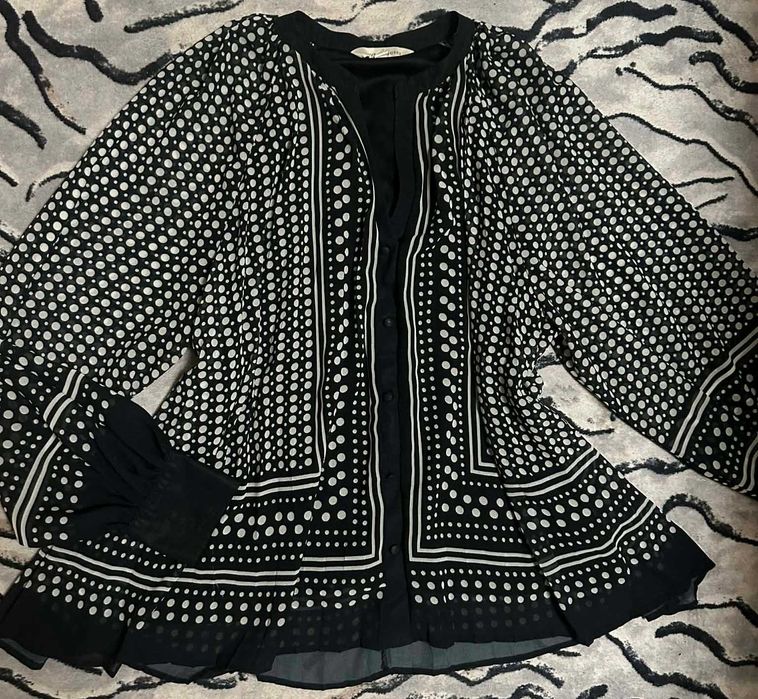 Интересна голяма дамска риза солей на точки (размер 4ХЛ)