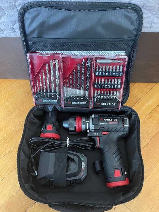 Нов винтоверт Parkside 12V с две скорости и свалящ се патронник