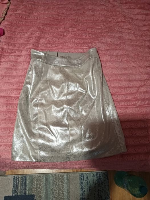 Fustă ocazie gri argintiu
