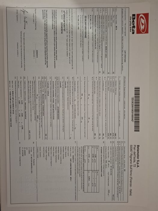 Vând motocicleta BETA