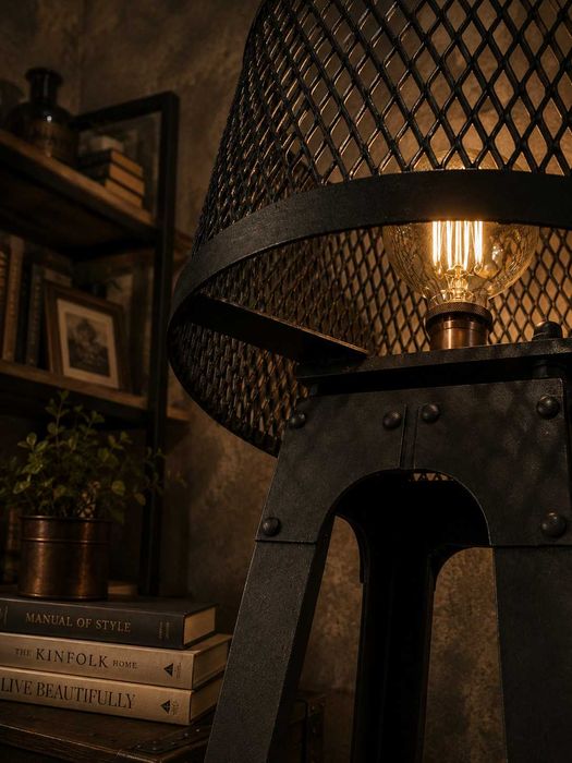 Lampadar Industrial Handmade – Piesă de Design Unică