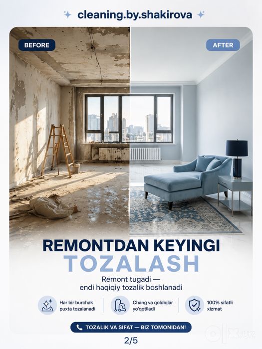 Proffesional cleaning xizmati