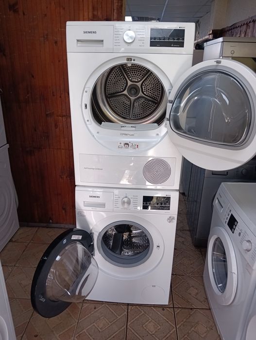 Комплект пералня и сушилня с термопомпа Сименс Siemens IQ 500 A+++ 8кг