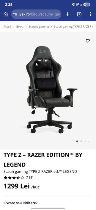 Scaun gaming Razer Legend