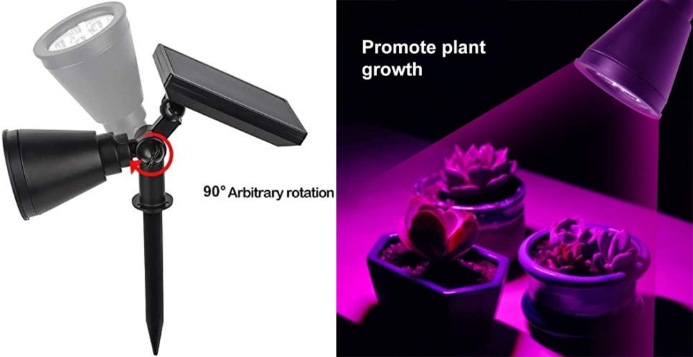 Lampa led Waterproof pt cresterea plantelor noaptea. Noua ambalata!