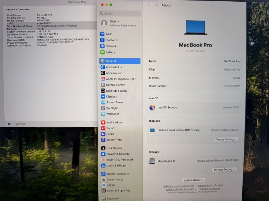 MacBook Pro 16" M3 PRO 12-CPU, 18-GPU, 18GB RAM, 512GB SSD В ГАРАНЦИЯ — миниатюра 6