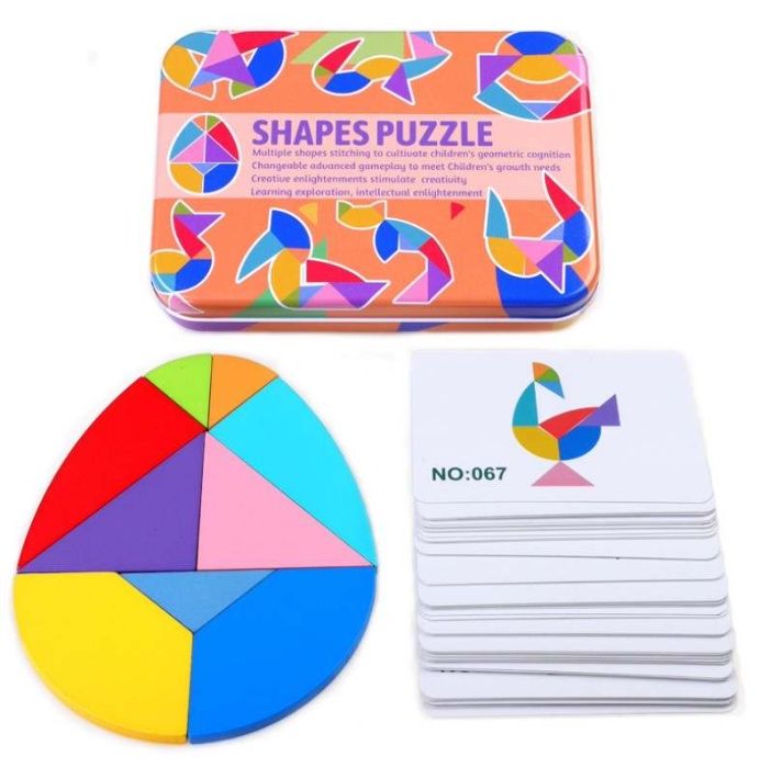 4 броя 3D Пъзели за Деца с Повече от 100 Фигури всеки в Метална Кутия