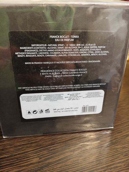 Парфюм Tonka Franck Boclet