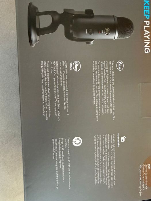 Microfon Streaming Blue Yeti Game Streaming Kit
