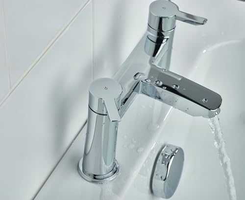 Нов Хромиран Смесител за Вана Bristan Apelo 2Дупков Дом Баня Кран вода