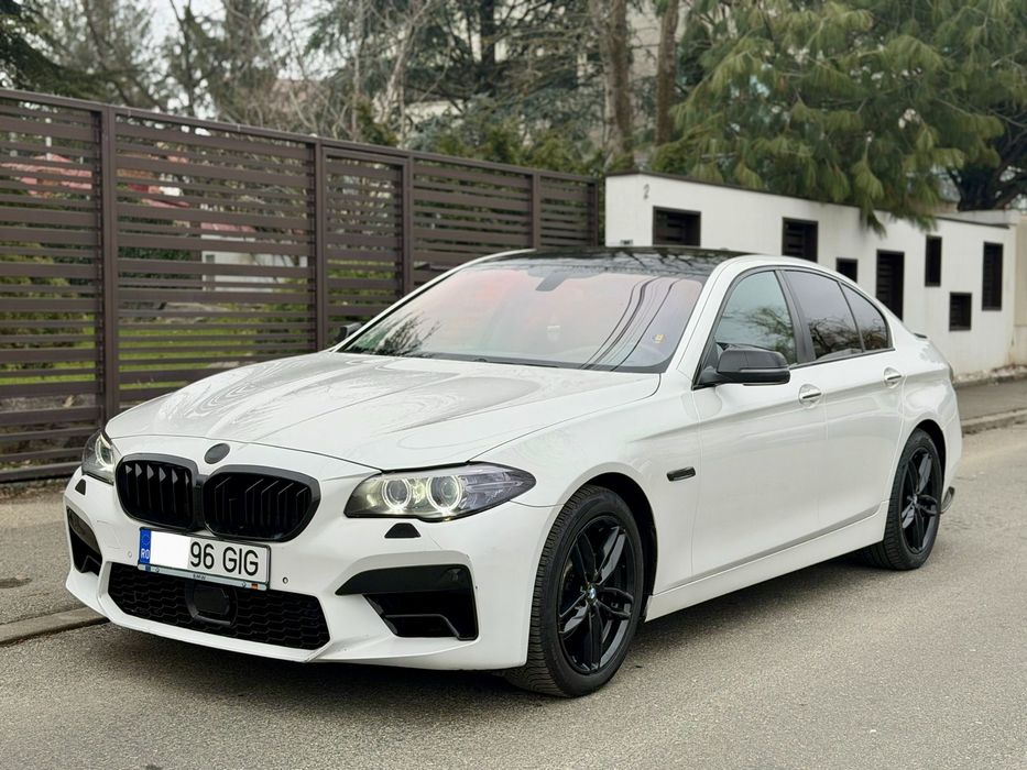 Bmw 5.20d FaceLift M Packet alb Perlat  stare foarte buna