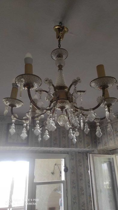 Люстра Хрусталь Бронзовая !!!