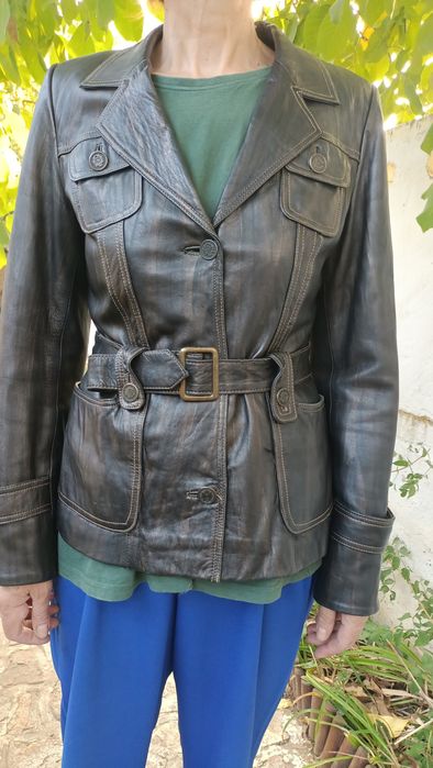 Geaca piele naturala fina