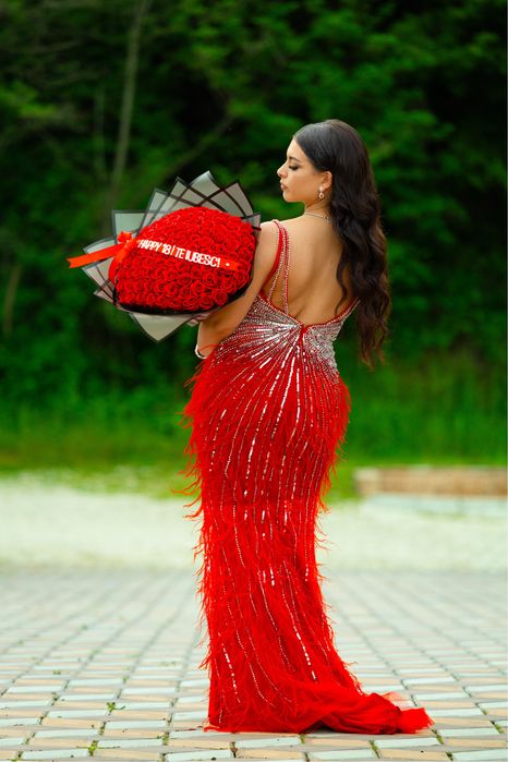 Rochie rosie majorat