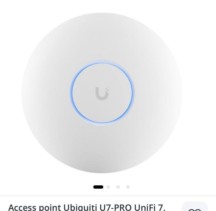 Vand acces Point  Ubiquiti Unifi 7  Pro (U7-pro) Wi-fi  7 + Injector  Po+ Inclus, Nou