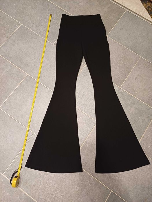 Pantaloni dama, deosebiti, pentru ocazie cu talie inalta evazati