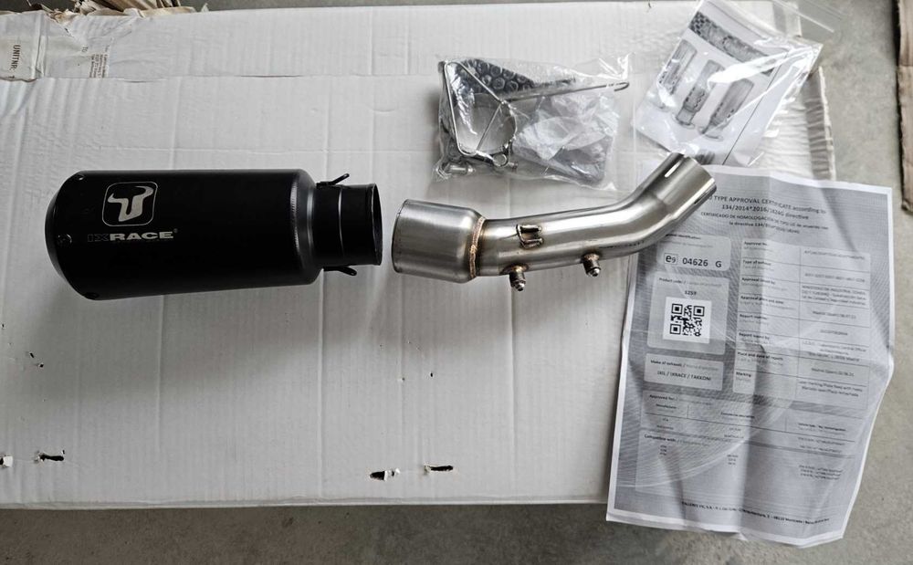 Оригинален ауспух IXRACE за KTM Duke / Husqvarna 125/390, RC 125/390, 2017-2025г.