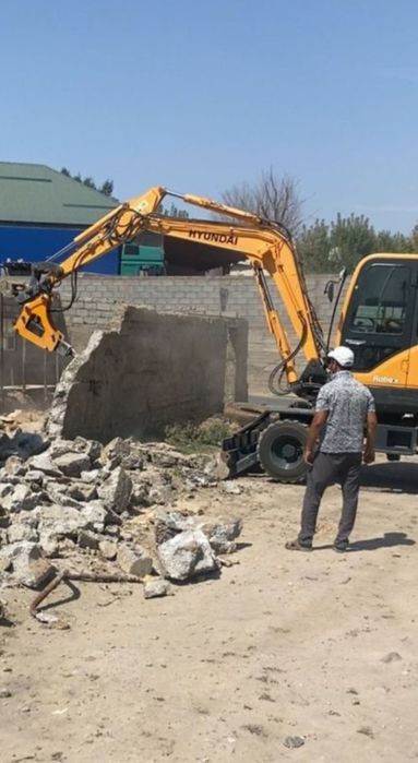 Услуги мини экскаватор малютка ямабур гидромолот