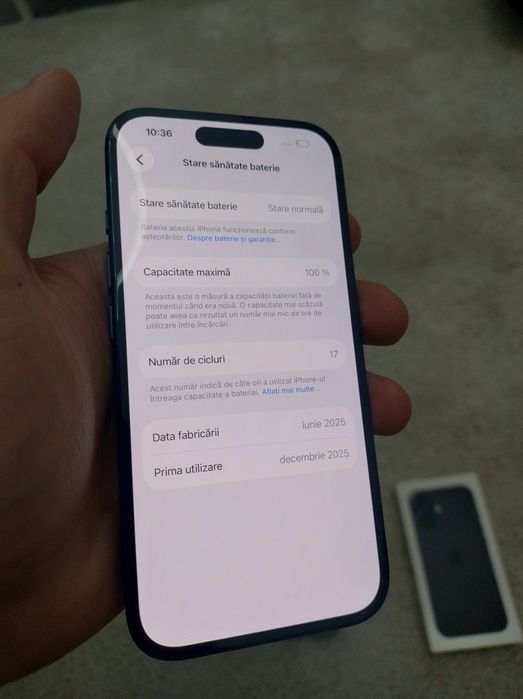 iPhone 16 - 17 cicluri - 1 AN garantie