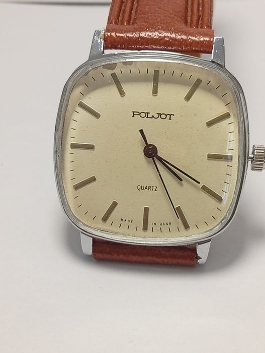 Руски мъжки ръчен кварцов часовник  POLJOT  ПЛЕТ.