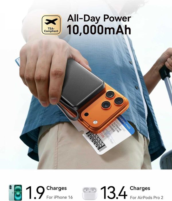 INIU SnapGo P73-E1 Qi2 15W Magnetic Slim Power Bank 10000mAh