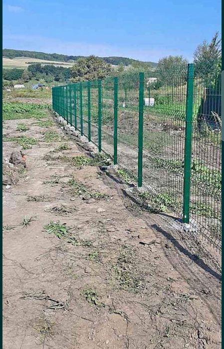 Garduri din plasa burdurata zincatas sau verde