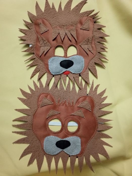 Маска Львёнка карнавальная в наличии и на заказ