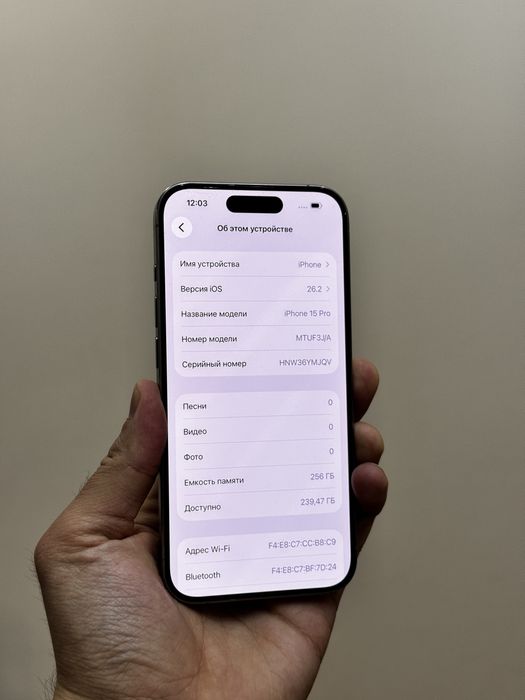 Iphone 15 Pro. 256гб