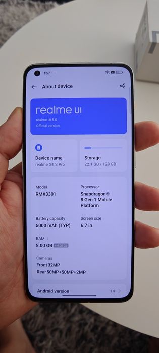 realme GT2 Pro 8GB 128GB 120hz