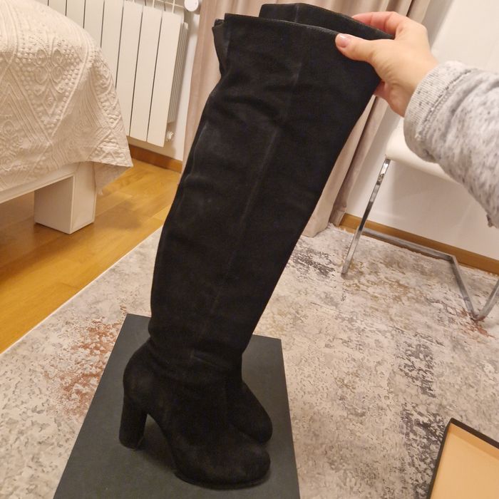 Cizme piele întoarsă musette