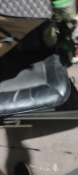 Кожаный салон черный