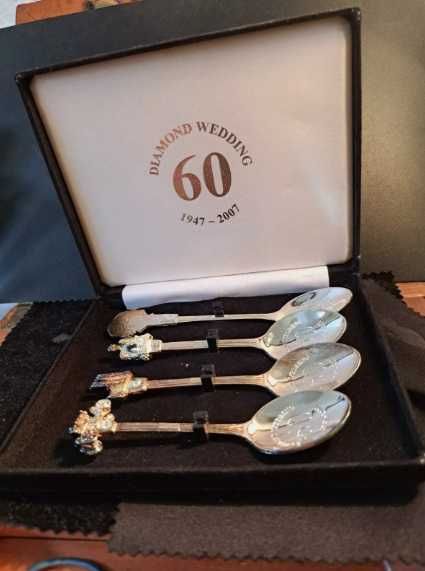 Комплект 4 щамповани лъжички за кафе или чай-1947-2007-Колекционерски