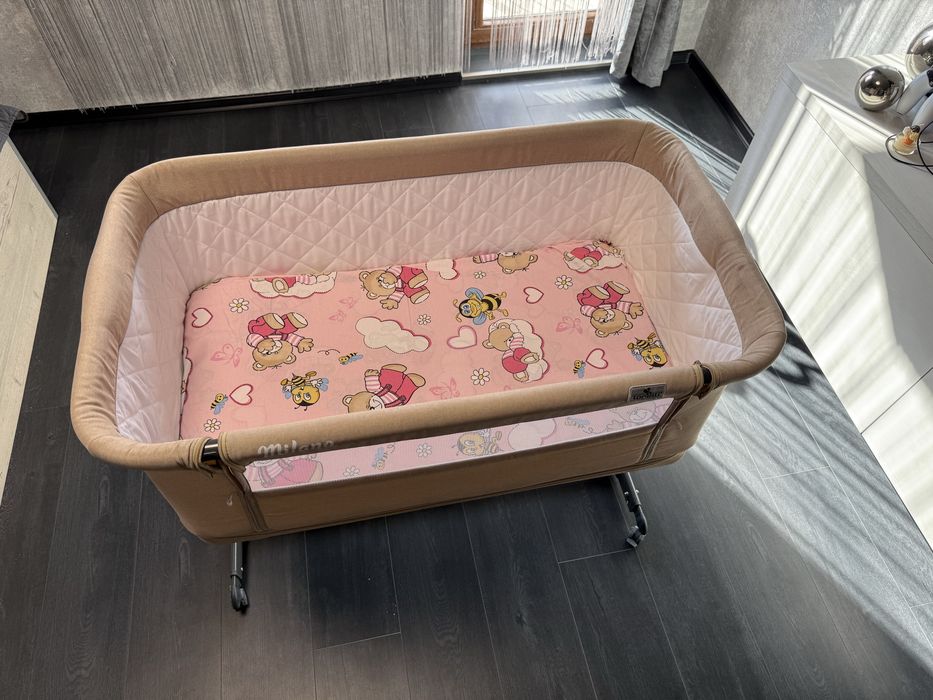 Бебешка кошара Lorelli MILANO 2 в 1 Beige