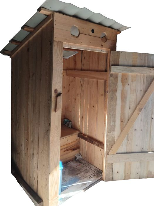 Wc toaleta mare pentru gradina din lemn