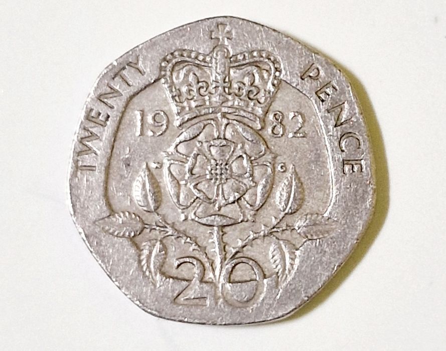 20 pence, monedă  1982
